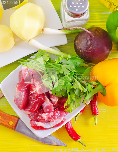 Image of meat and vegetables