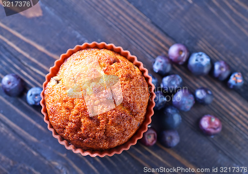 Image of muffin with blueberry