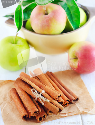 Image of cinnamon and apples