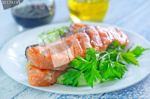 Image of fried salmon