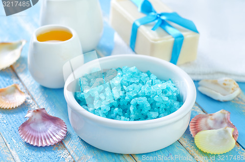 Image of sea salt andf soap