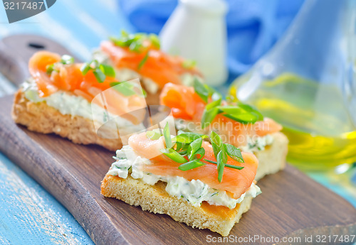 Image of canape with salmon