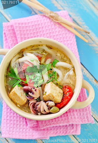 Image of seafood soup