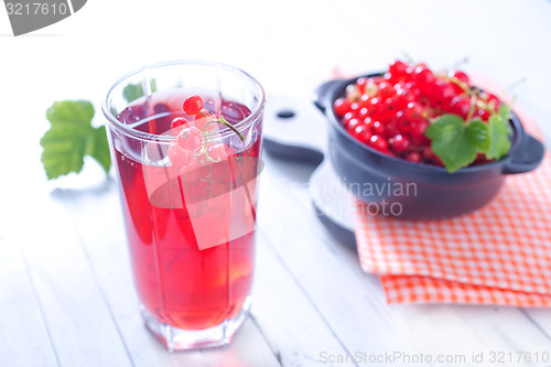 Image of red currant juice