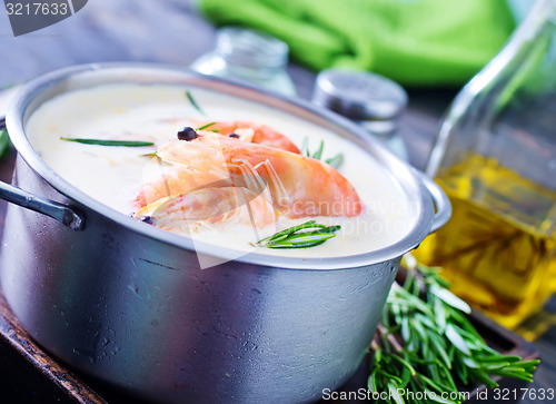 Image of soup with shrimps