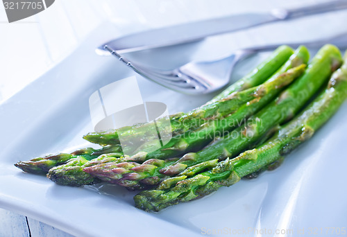 Image of fried asparagus