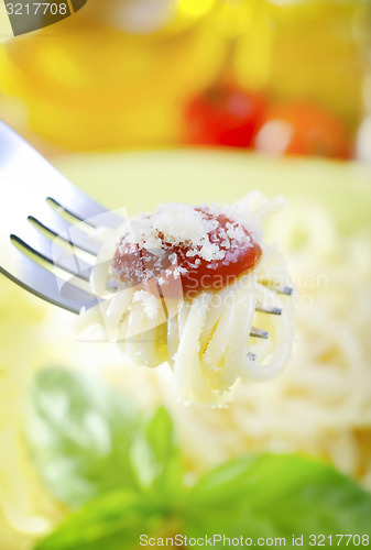 Image of pasta with sauce