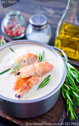 Image of soup with shrimps