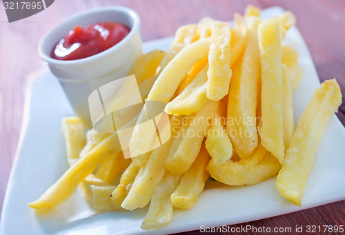 Image of fried potato with sauce