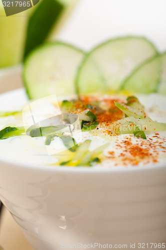 Image of Arab middle east goat yogurt and cucumber salad 