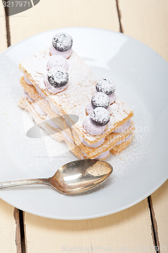 Image of napoleon blueberry cake dessert 