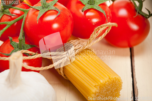 Image of Italian basic pasta ingredients