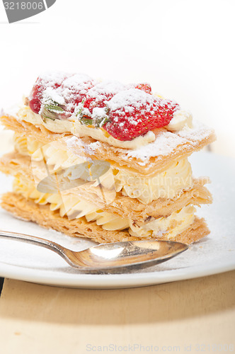 Image of napoleon strawberry cake dessert 