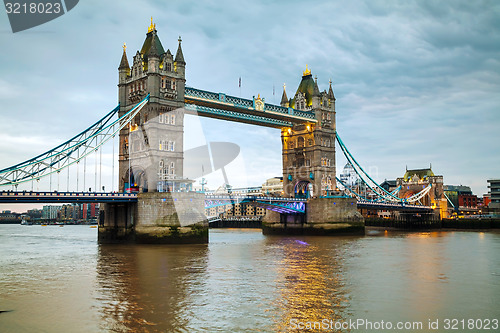 Image of Tower bridge in London, Great Britain