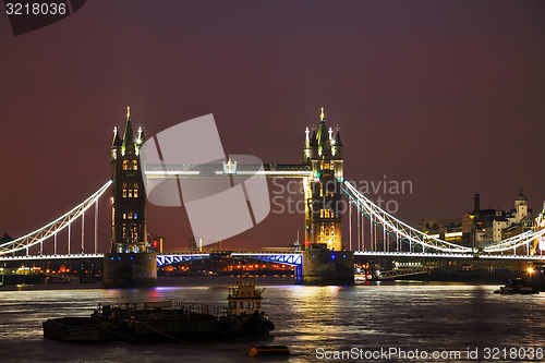 Image of Tower bridge in London, Great Britain