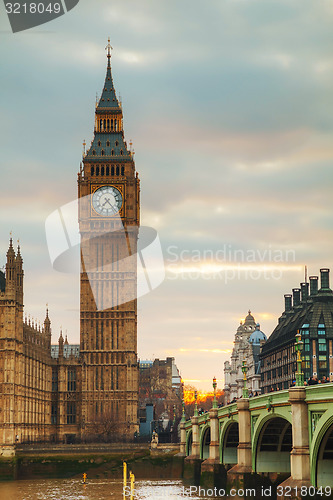 Image of Clock tower in London