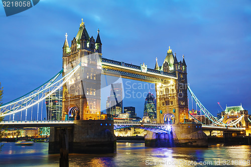 Image of Tower bridge in London, Great Britain