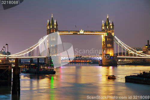 Image of Tower bridge in London, Great Britain