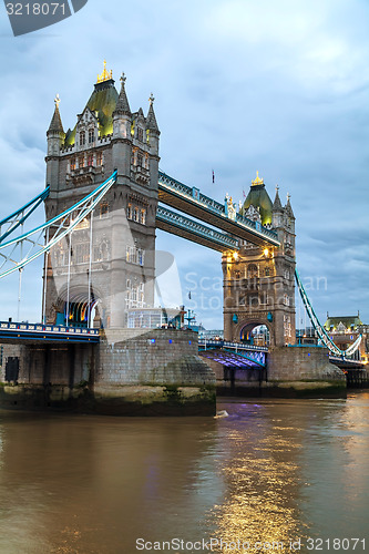 Image of Tower bridge in London, Great Britain