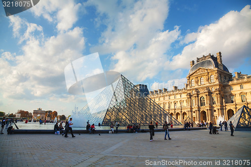 Image of The Louvre Pyramid in Paris