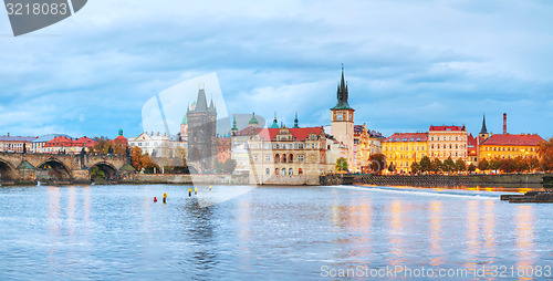 Image of The Old Town with Charles bridge tower in Prague