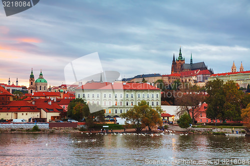 Image of Old Prague cityscape overview