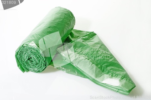 Image of Trash bags rolled up
