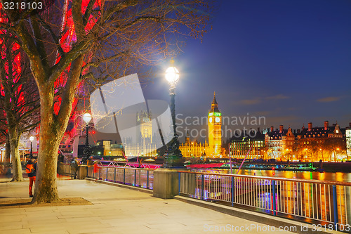 Image of Overview of London with the Clock tower