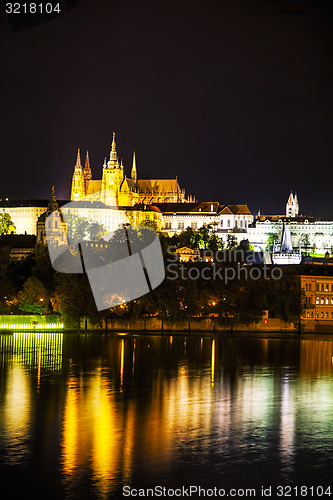 Image of Old Prague cityscape overview