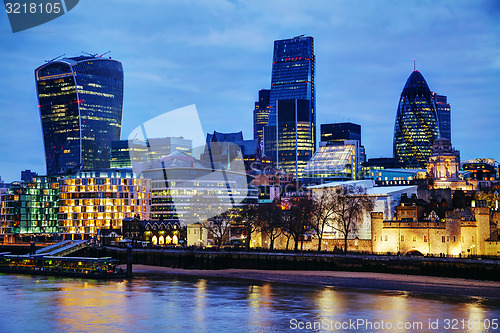 Image of London city at the night time