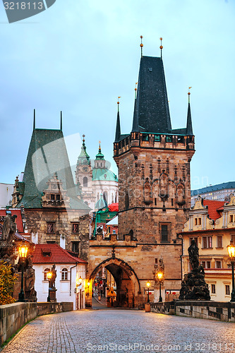 Image of The Old Town with Charles bridge in Prague