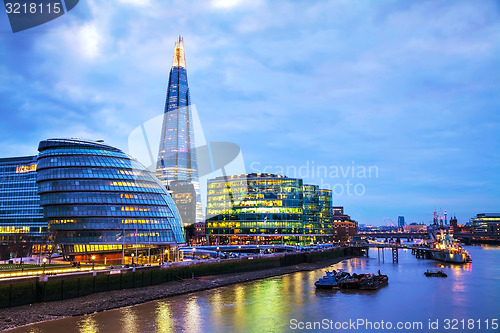 Image of Overview of London with the Shard London Bridge