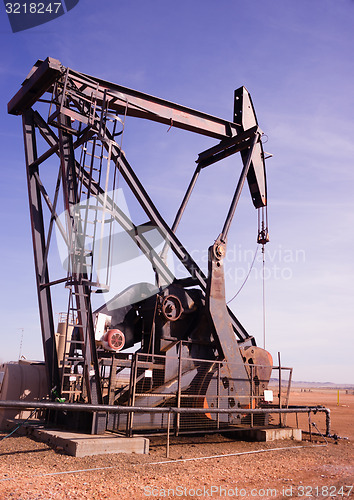 Image of Texas Oil Pump Jack Fracking Crude Extraction Machine