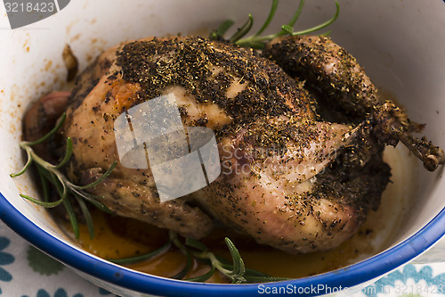 Image of Roasted quail with herbs