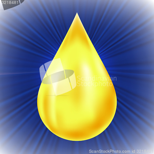 Image of Yellow Oil Drop