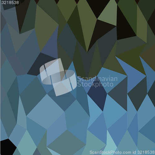 Image of Blue Sapphire Abstract Low Polygon Background