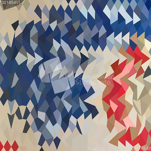 Image of Spanish Blue Abstract Low Polygon Background