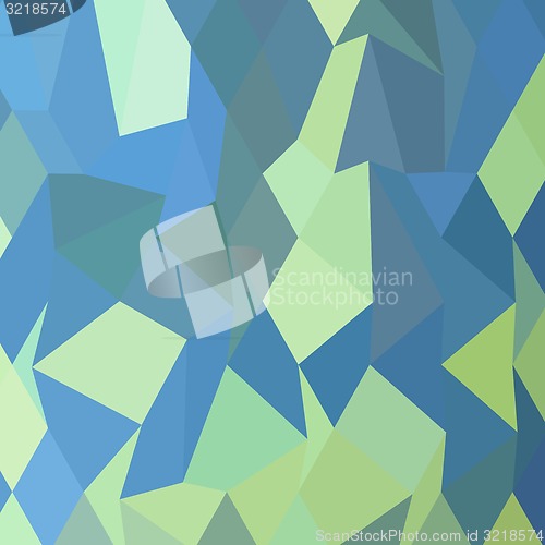 Image of Lime Green Pastel Blue Abstract Low Polygon Background