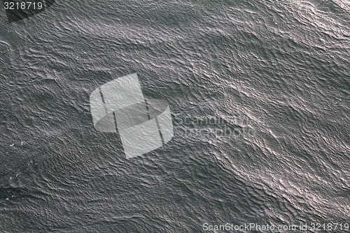 Image of Unusual wave ripples on water cold Arctic sea