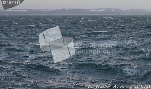 Image of Kara sea near the island of Novaya Zemlya