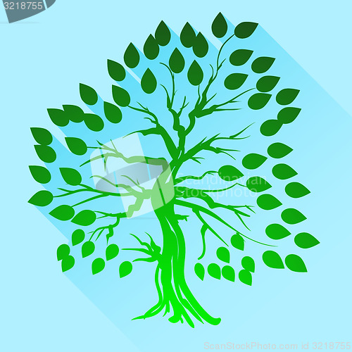 Image of Green Tree Silhouette