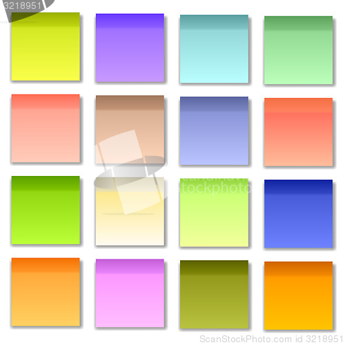Image of Colorful Papers for Notes