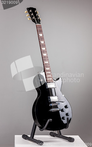 Image of Electric guitar isolated on gray background