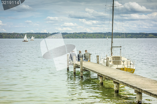 Image of jetty Starnberg lake