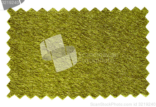 Image of Retro look Green artificial synthetic grass meadow sample
