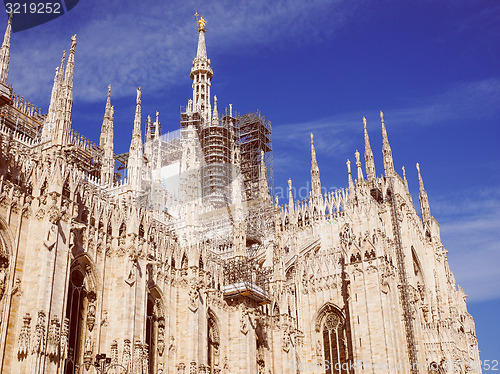Image of Retro look Milan Cathedral