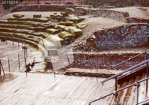 Image of Retro look Roman Theatre Turin