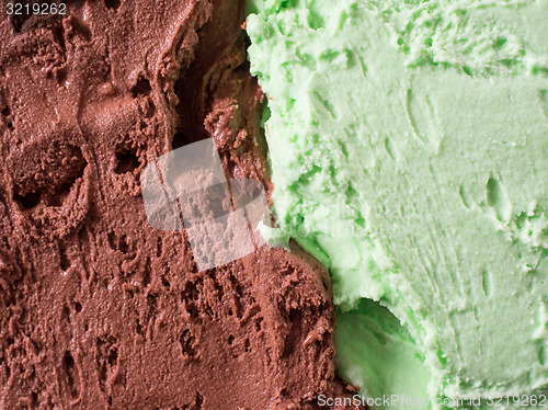 Image of Chocolate and mint icecream