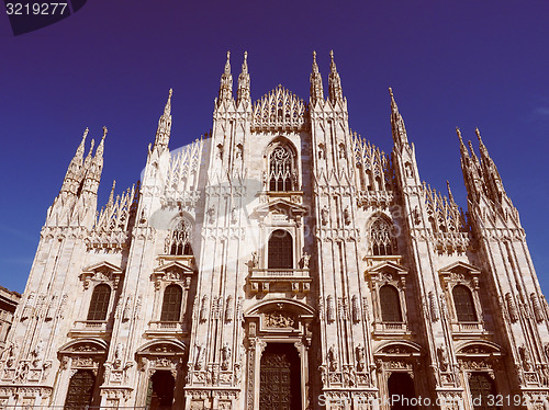 Image of Retro look Milan Cathedral