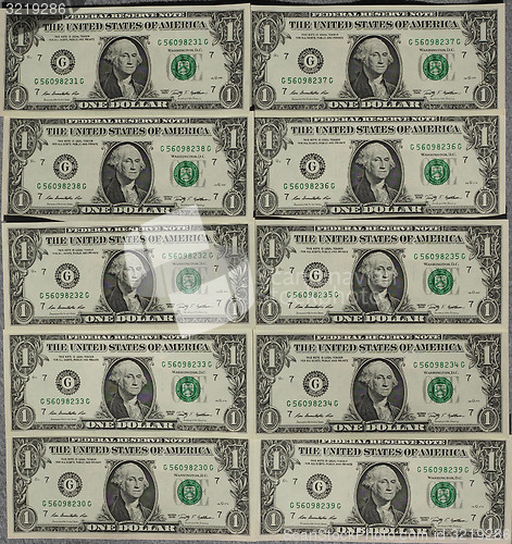 Image of Dollar notes 1 Dollar